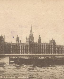 Открытка почтовая. Парламент. Лондон