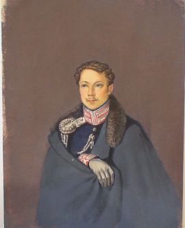 Бестужев Александр Александрович (1797-1837). Копия с портрета Н.А. Бестужева