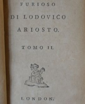Orlando Furioso. Di Lodovico Ariosto. Tomo II