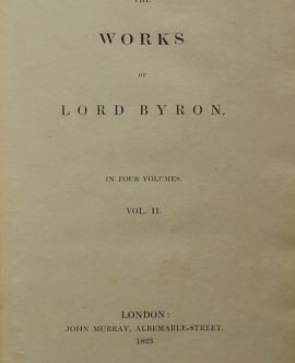 The works of Lord Byron. In four volumes. Vol. II