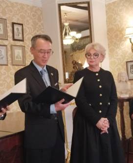 Презентация аудиогида на корейском языке в Доме-музее Трубецких