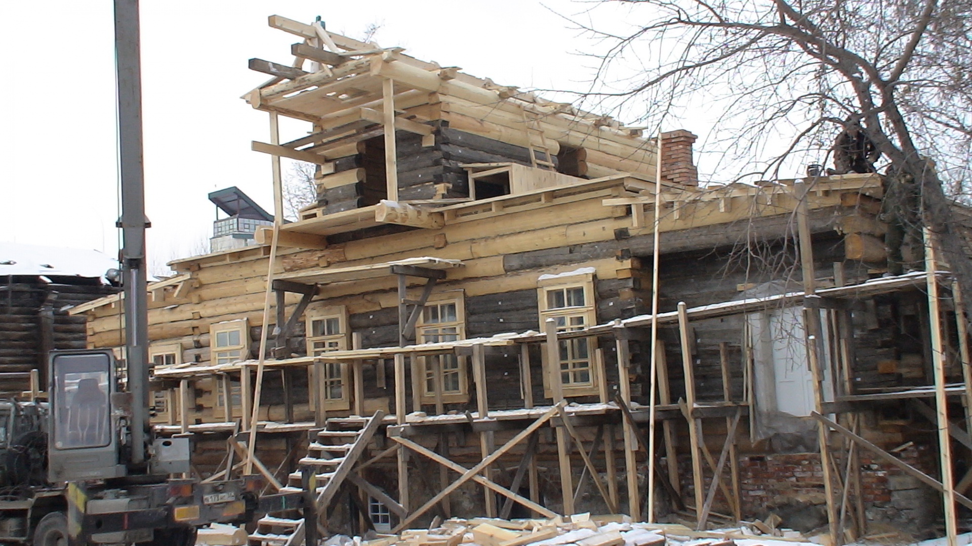 Реставрация дома Трубецких. 2010 год